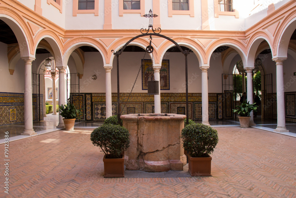 Patio in Museo de Bellas Artes Seville