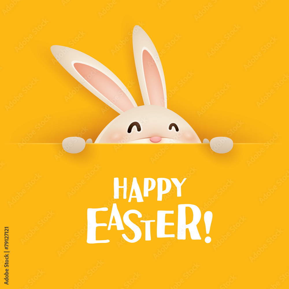 Happy Easter! Easter greeting card. - obrazy, fototapety, plakaty 