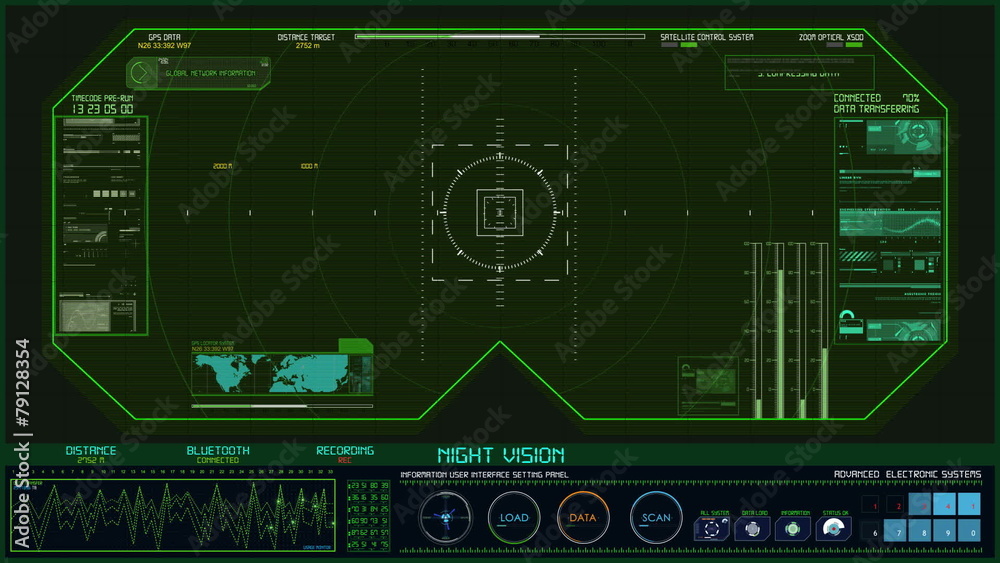 Night vision hud binocular