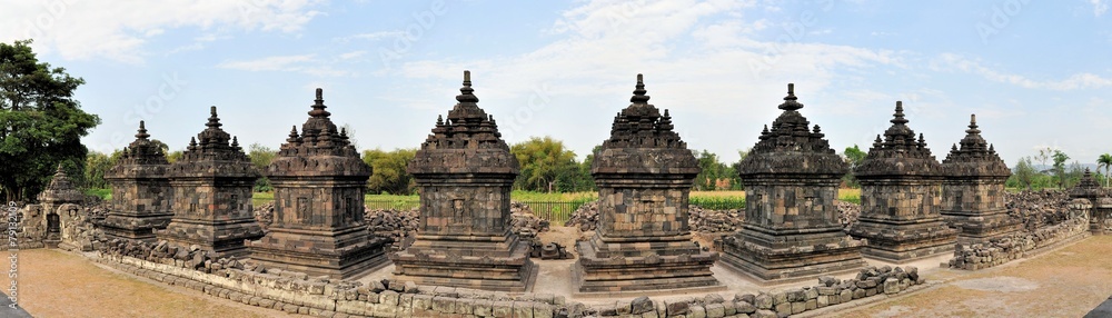 Plaosan Buddhist Temple in Yogyakarta,  Indonesia