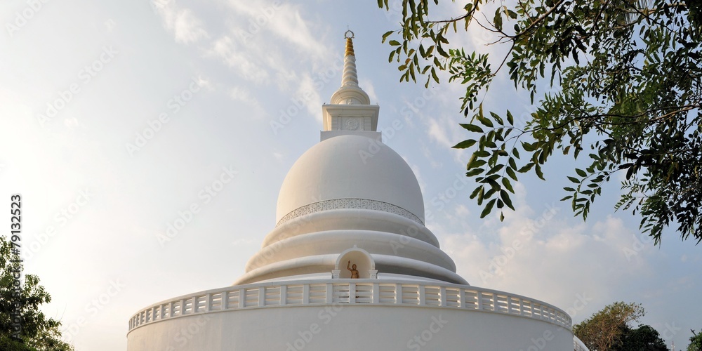 Japanese Peace Pagoda at Rumassala, Galle, Sri Lanka