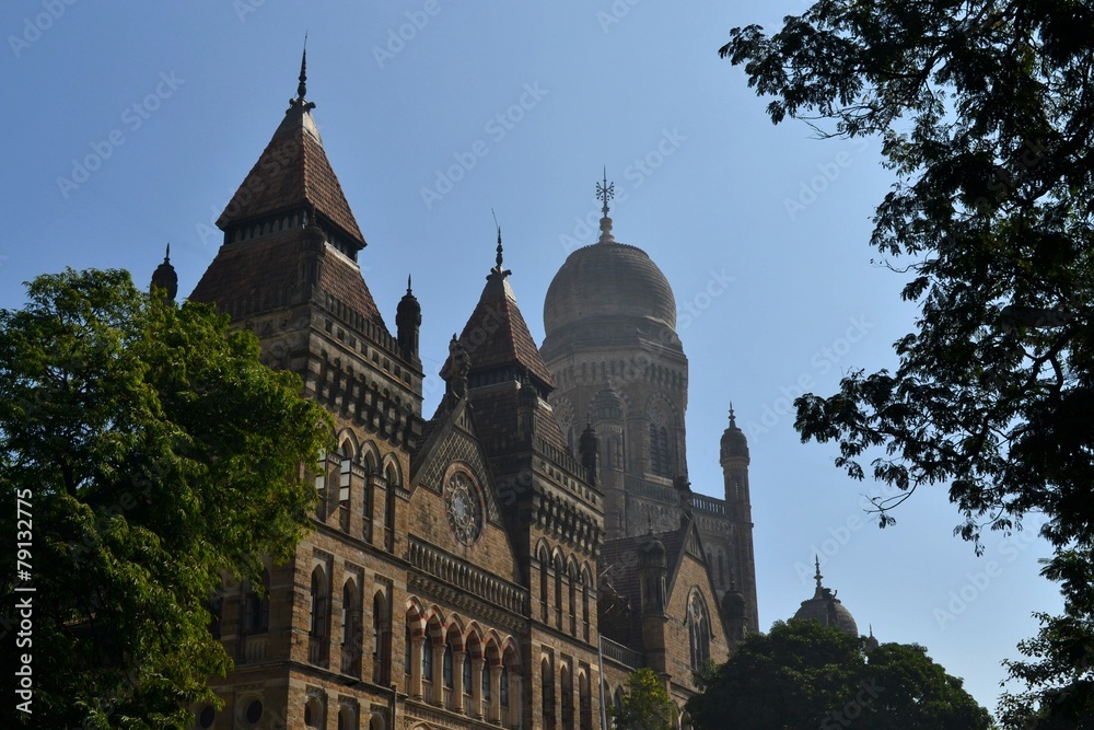 Colonial architecture Elphinstone College, Mumbai, India