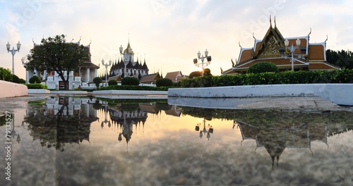 Loha Prasat Metal Palace, Bangkok Thailand. © flocu