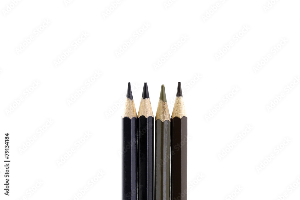 colorful brown and black pens