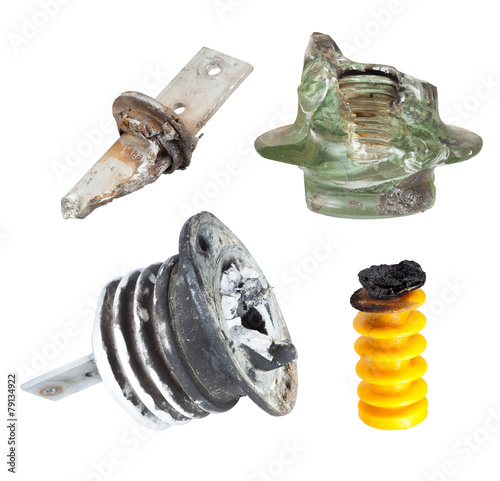 Fragments of defect of insulators for High Voltage
