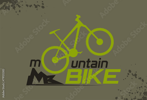 Mountain bike logo vector