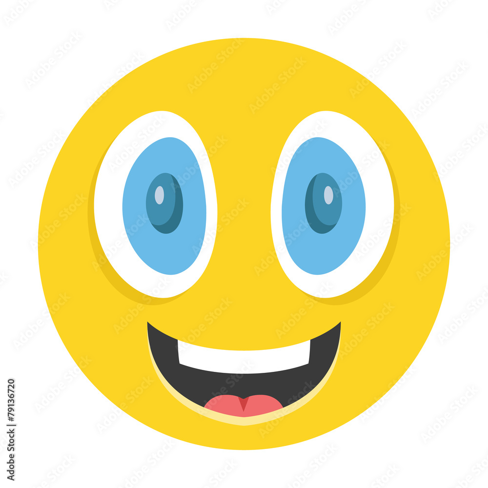 Happy emoticon vector illustration Happy emoticon vector illustration