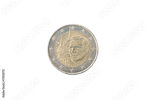 Commemorative 2 euro coin of Luxembourg minted in 2007