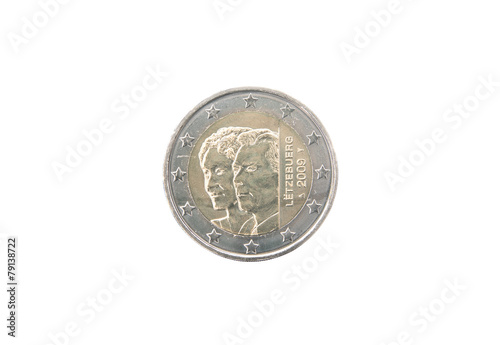 Commemorative 2 euro coin of Luxembourg minted in 2009