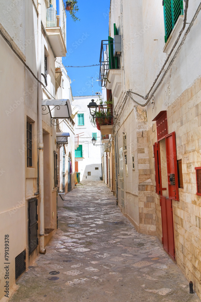 Fototapeta premium Alleyway. Fasano. Puglia. Italy.