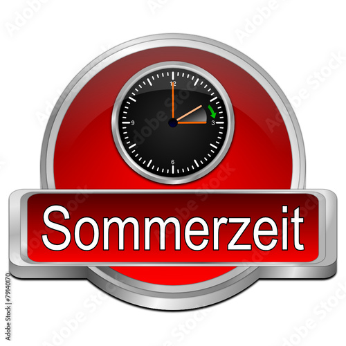 Zeitumstellung Sommerzeit Button