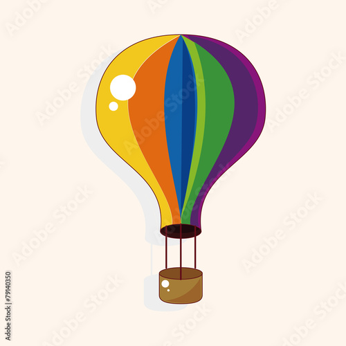playground hot air ballon theme elements vector,eps