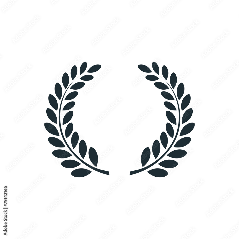 Obraz premium Laurel wreath , simple concept logo.