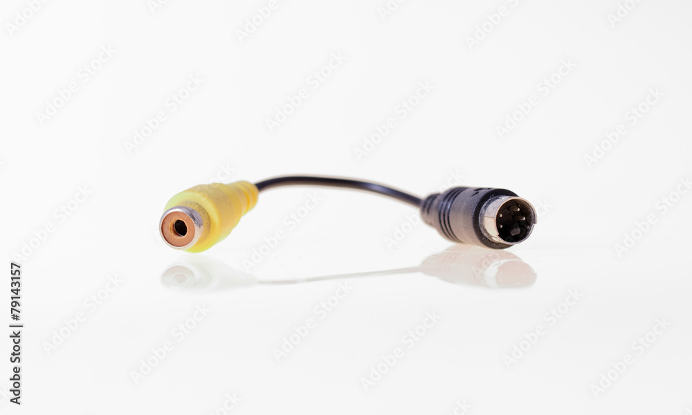 Naklejka premium RCA S Video Cable