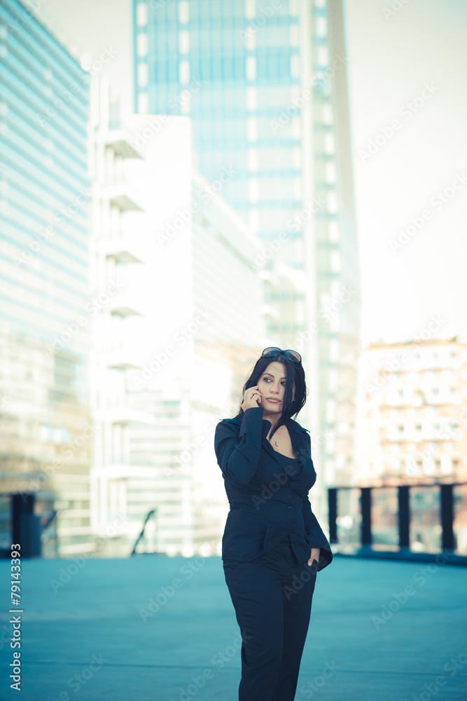 beautiful long black hair elegant business woman beautiful long black hair elegant business woman