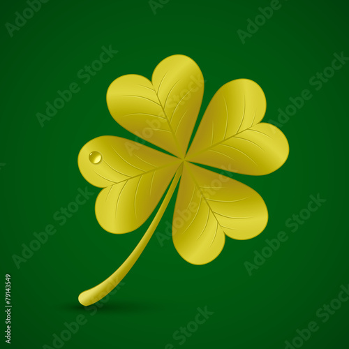 Four leaf clover. St. Patricks day symbol photo