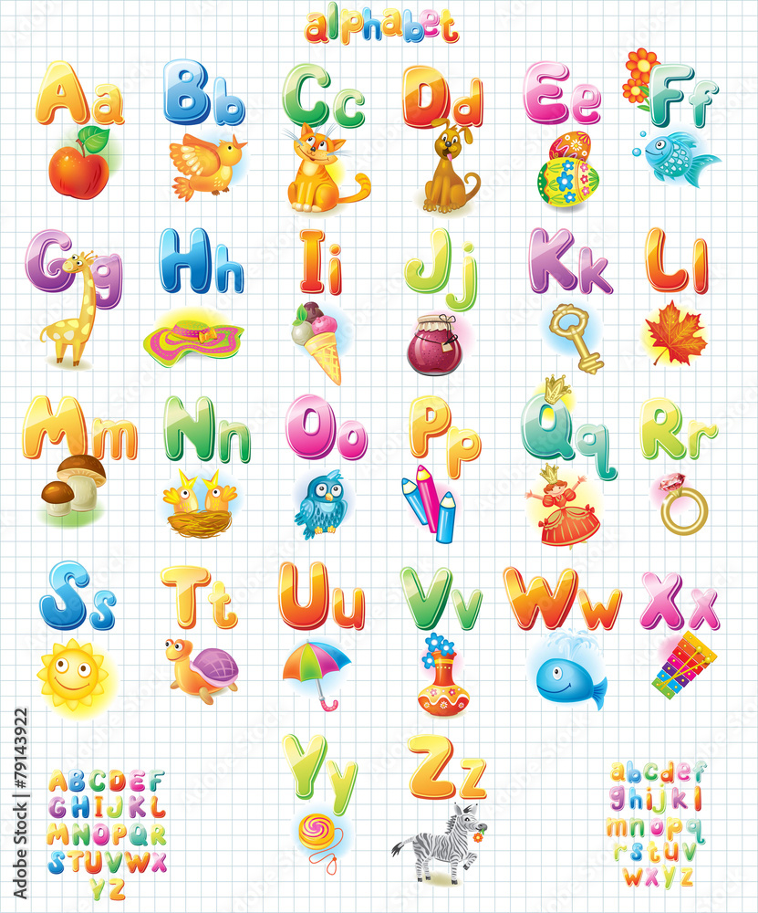 Funny Alphabet with pictures for children Funny Alphabet with pictures for children