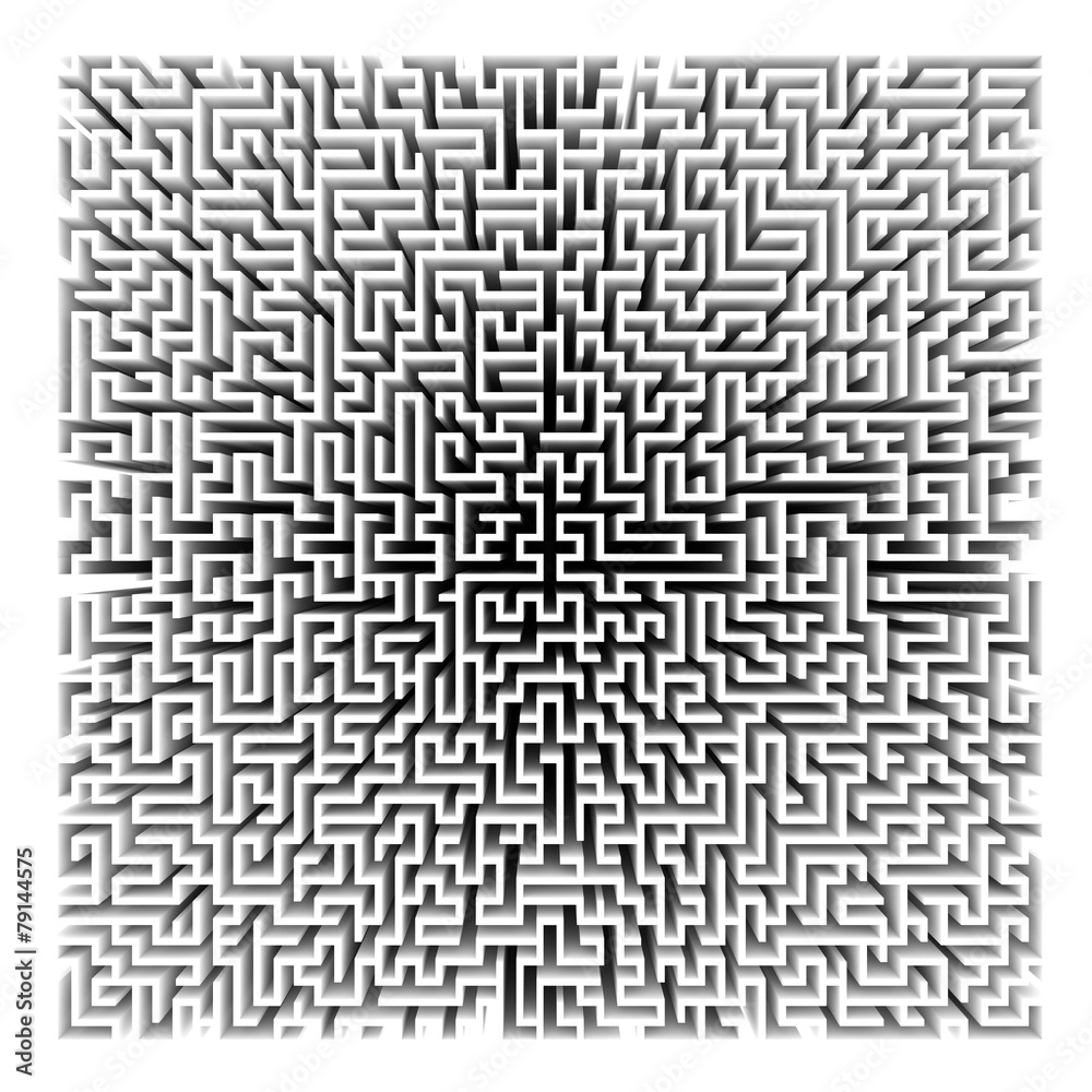 Huge labyrinth: original three dimensional model.