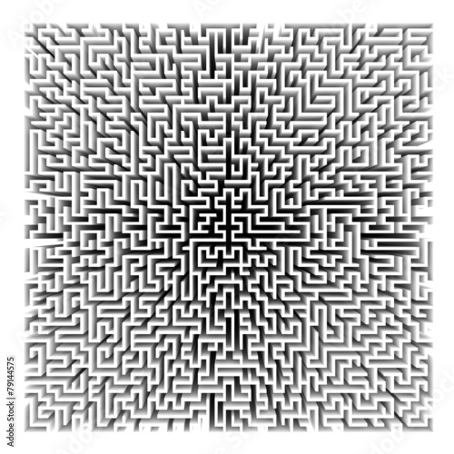 Huge labyrinth: original three dimensional model.