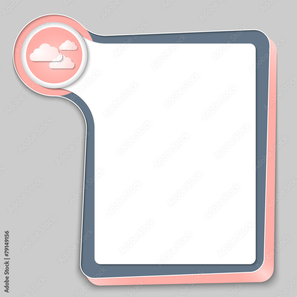 abstract box for any text and clouds abstract box for any text and clouds