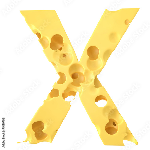 Cheese Letter X © razvandp