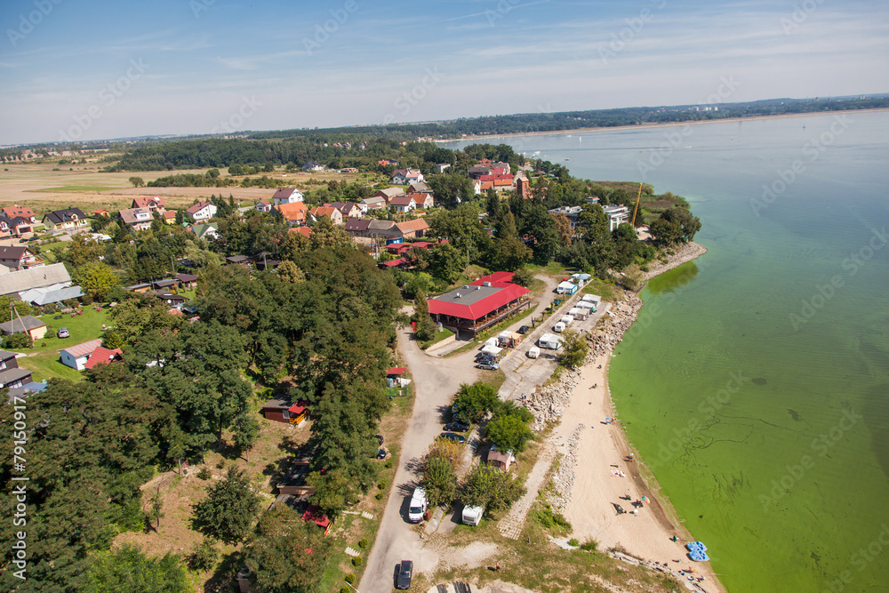 aerial view of   Nysa lake  landscape