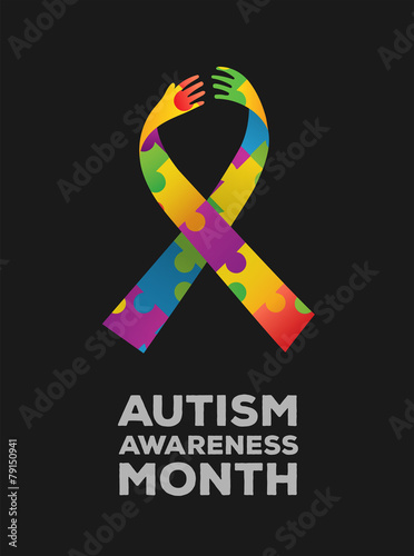 Autism awareness design vector