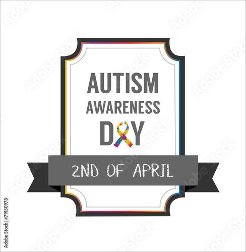 Autism awareness design vector