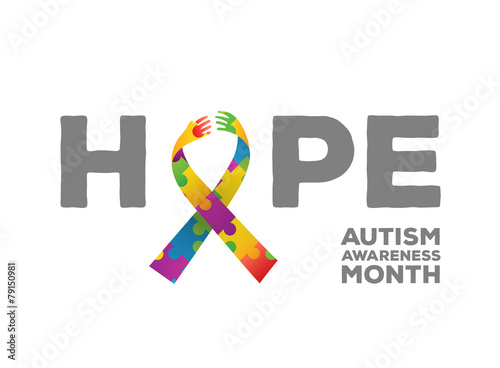 Autism awareness design vector