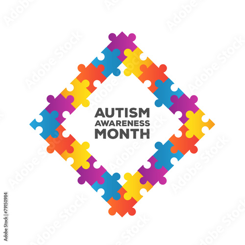 Autism awareness design vector