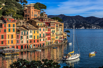 Papier peint photo Ligurie Charme du village de Portofino  © M@x Photo