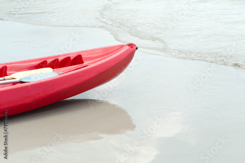 Canoes on the beach, Thailand