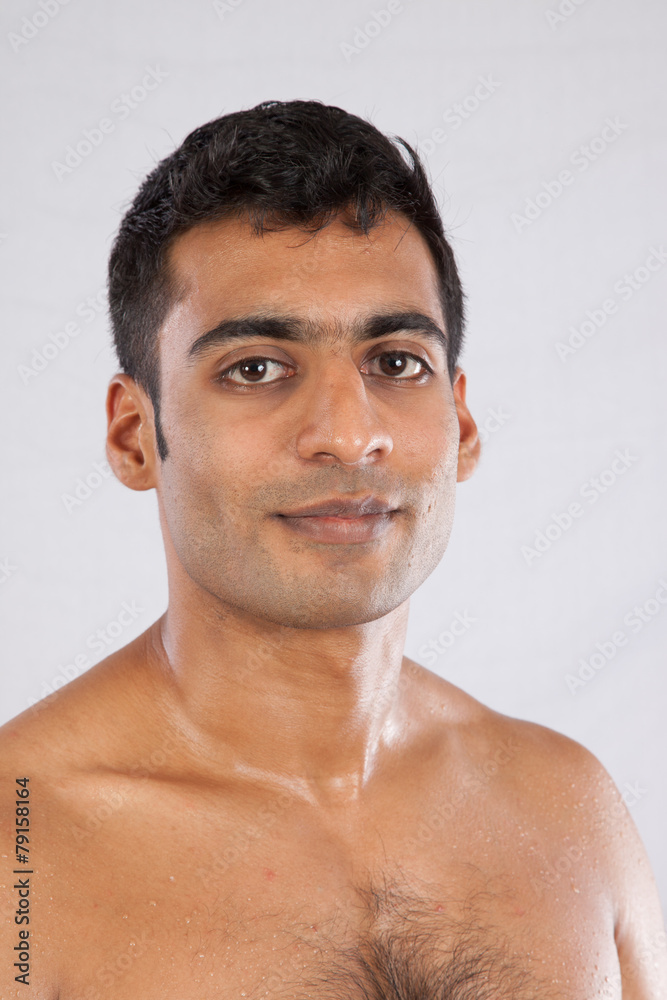 man looking at the camera man looking at the camera
