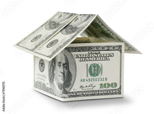 dollar in shape house