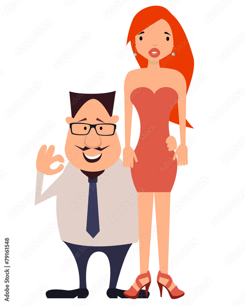 Rich businessman and his beautiful wife Rich businessman and his beautiful wife