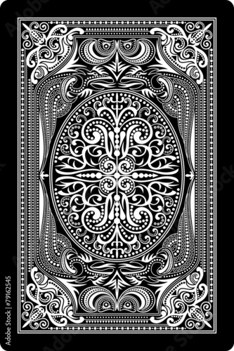 playing card back side 60x90 mm