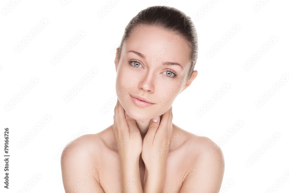 closeup portrait of beauty woman closeup portrait of beauty woman