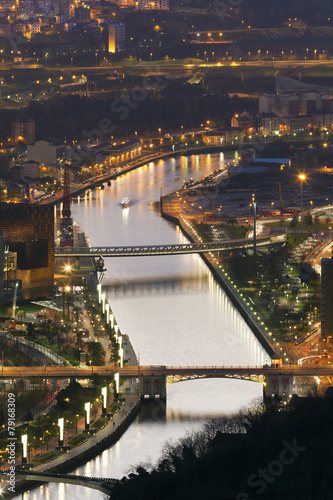 Nightfall in Bilbao, Bizkaia, Basque Country, Spain © Francisco Javier Gil