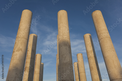 Photo Columns in the axe majeur, Cergy Pontoise, Val d'Oise, Ile-de-fr