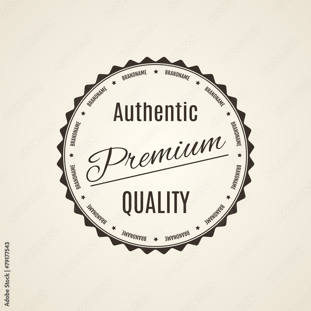 Premium Quality and Guarantee Vintage Labels