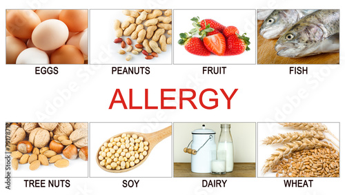 Allergy food concept