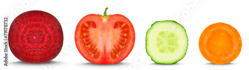 Wallpaper Mural vegetable slices Torontodigital.ca