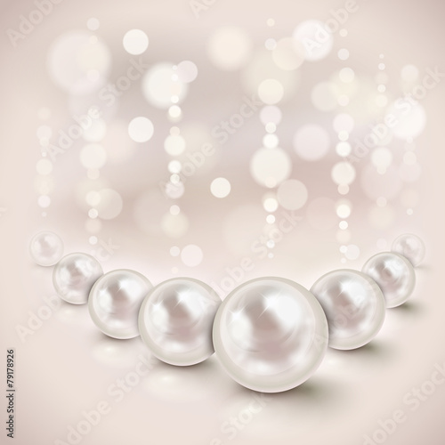 White pearls background © Oligo