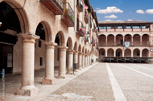 The courtyard bishops Castle Siguenza. Castillo de los Obispos d