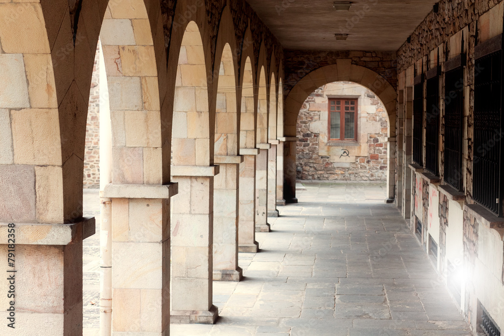 courtyard of University in Onati, Basque Country, Spain