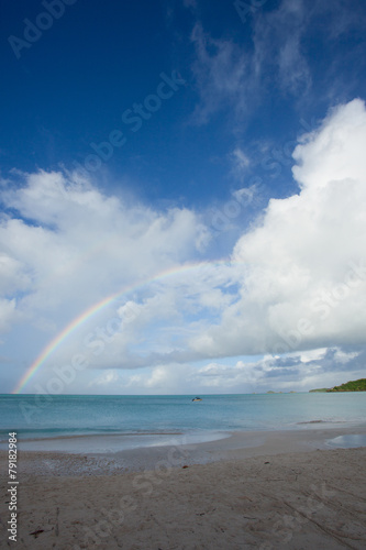 Rainbow over carrabien sea