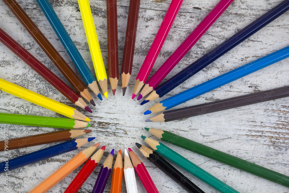 Fototapeta premium Colorful pencils