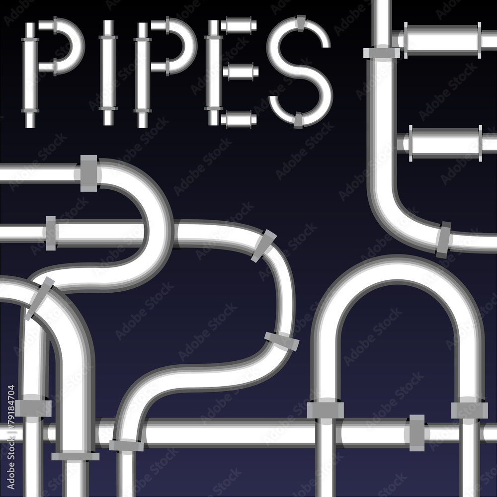 Fototapeta premium Pipe Background Icon