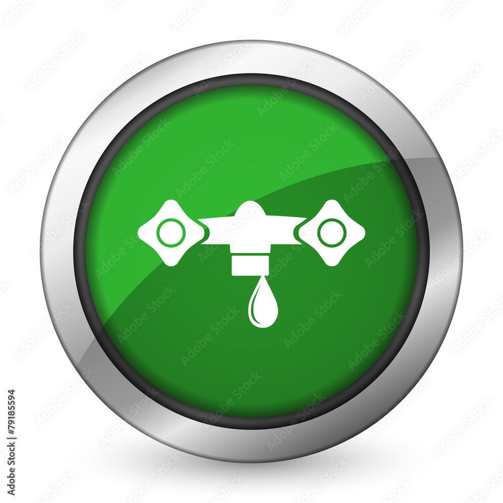 water green icon hydraulics sign water green icon hydraulics sign