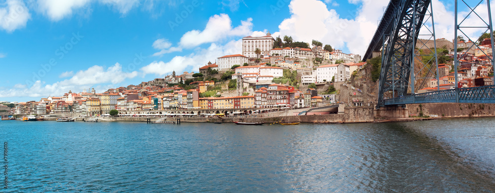 view of old town of Porto, Portugal